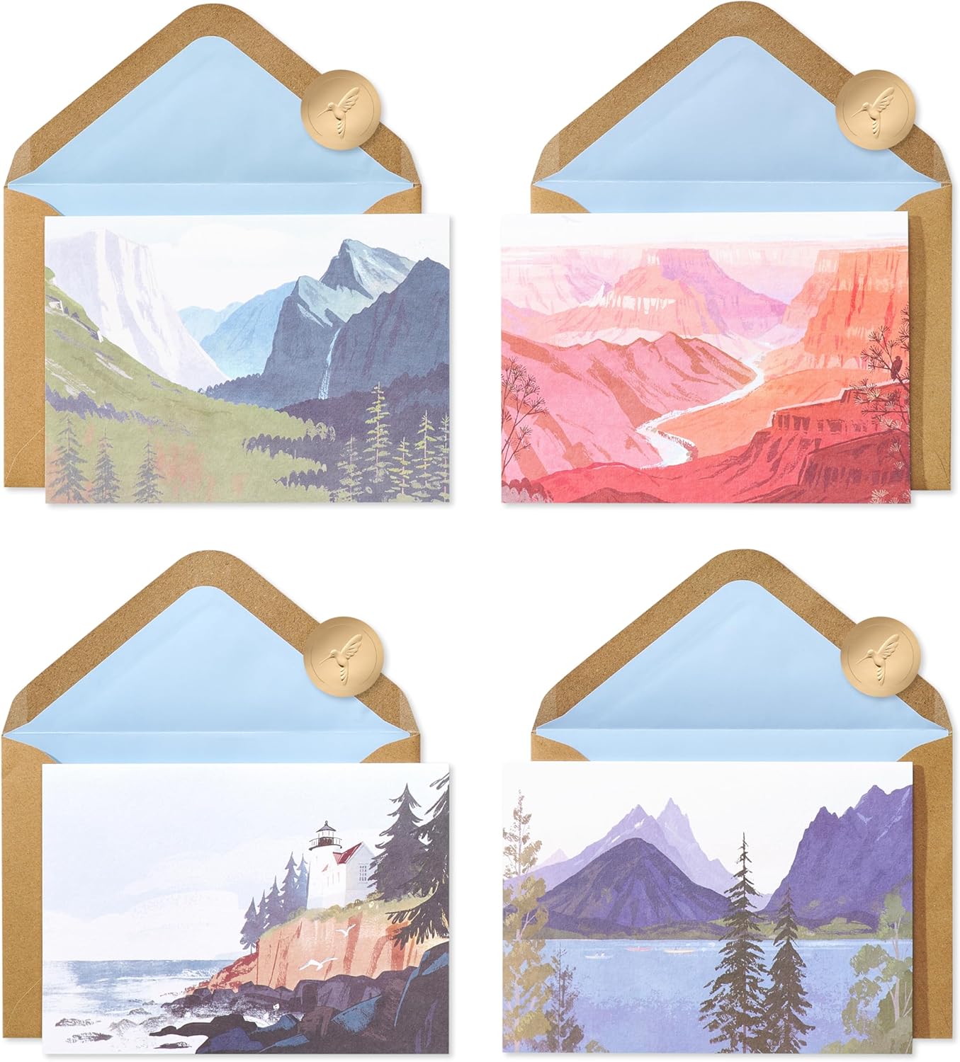 Papyrus Blank Cards with Envelopes, National Parks (20-Count)