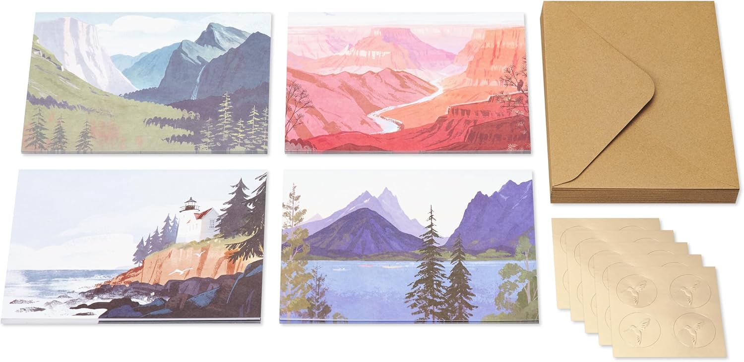 Papyrus Blank Cards with Envelopes, National Parks (20-Count) - Image 2