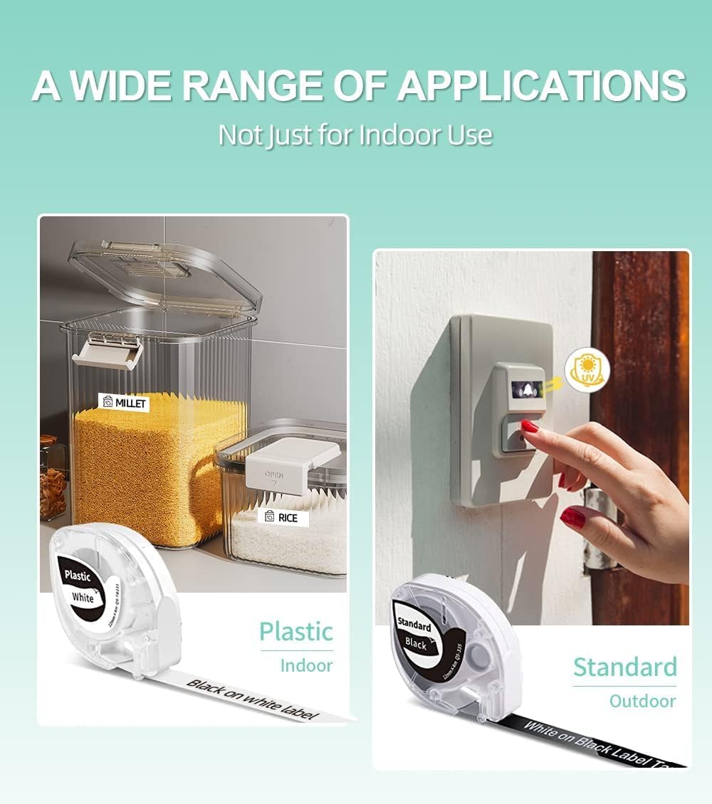 Phomemo P12 Label Maker Machine with Tape, Bluetooth Small Thermal Label Printer with Multiple Templates Mini Label Maker for Home, Kitchen, Organization, Office, Green - Image 6