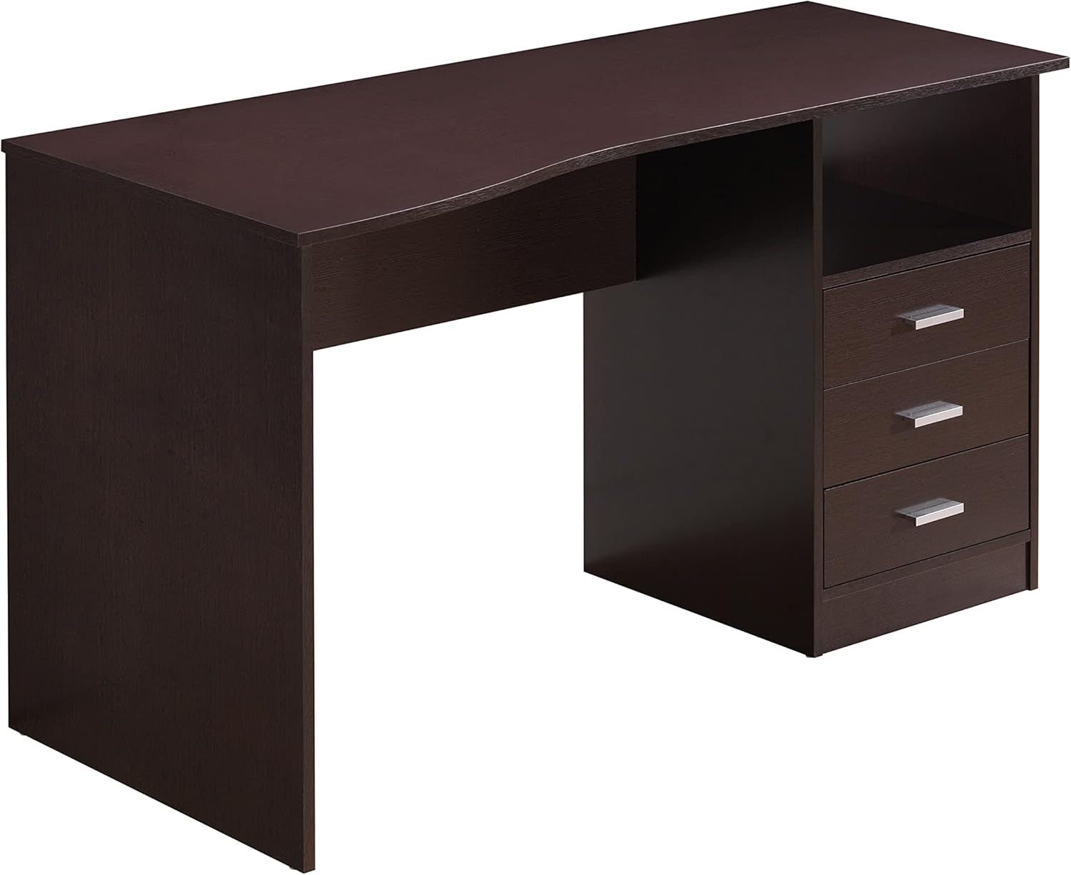 Techni Mobili Classic Computer Desk with Multiple Drawers, 29.5" x 23.6" x 51.2", Wenge - Image 5