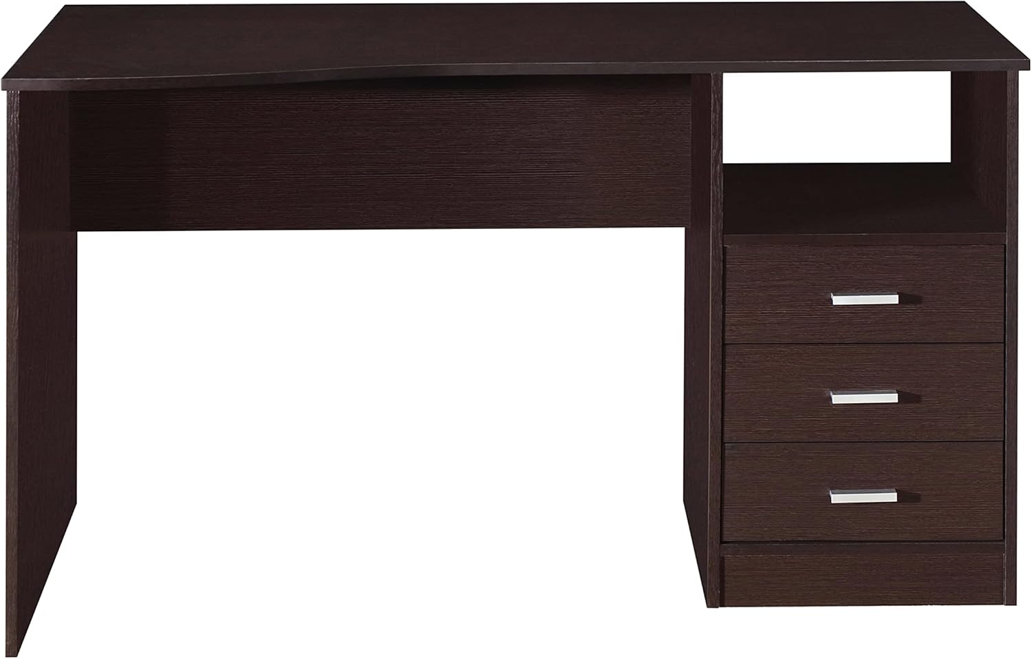 Techni Mobili Classic Computer Desk with Multiple Drawers, 29.5" x 23.6" x 51.2", Wenge - Image 6